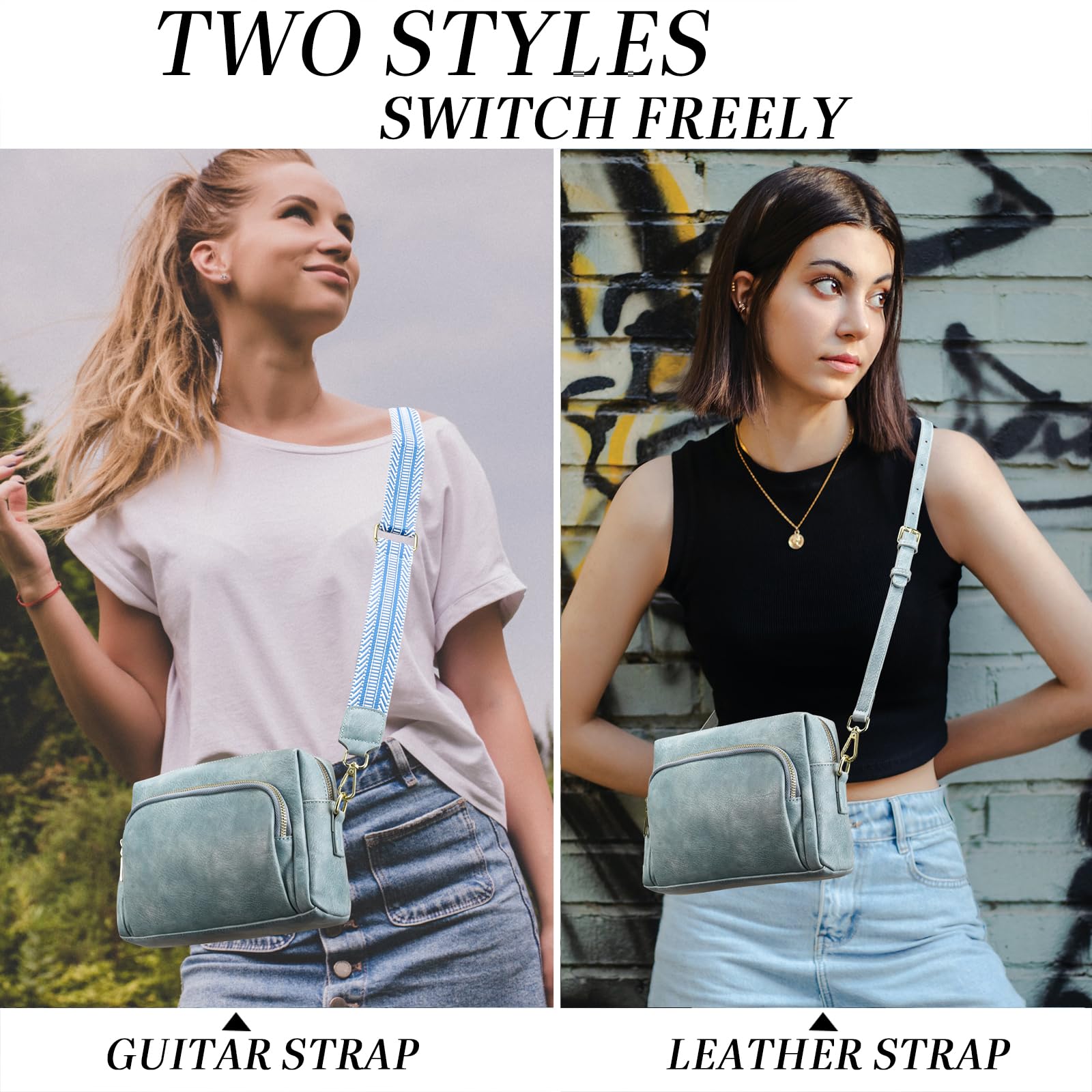 Vegan Leather Crossbody Bags for Women - Travel & Everyday Use