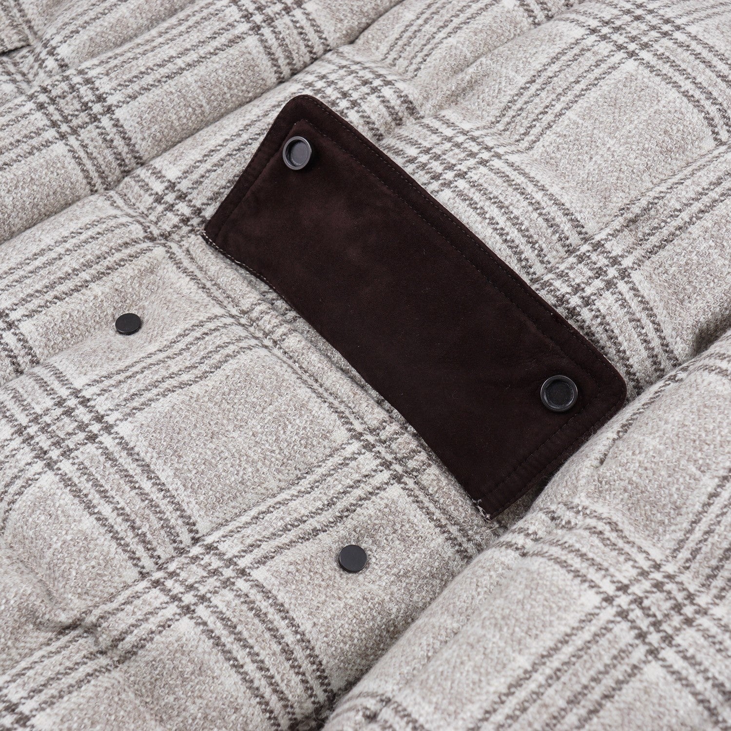 Luxury Cesare Attolini Down Filled Quilted Wool Coat for Men | Winter Warm Overcoat | Formal & Casual Wear | Perfect for Business, Travel & Outdoor Activities
