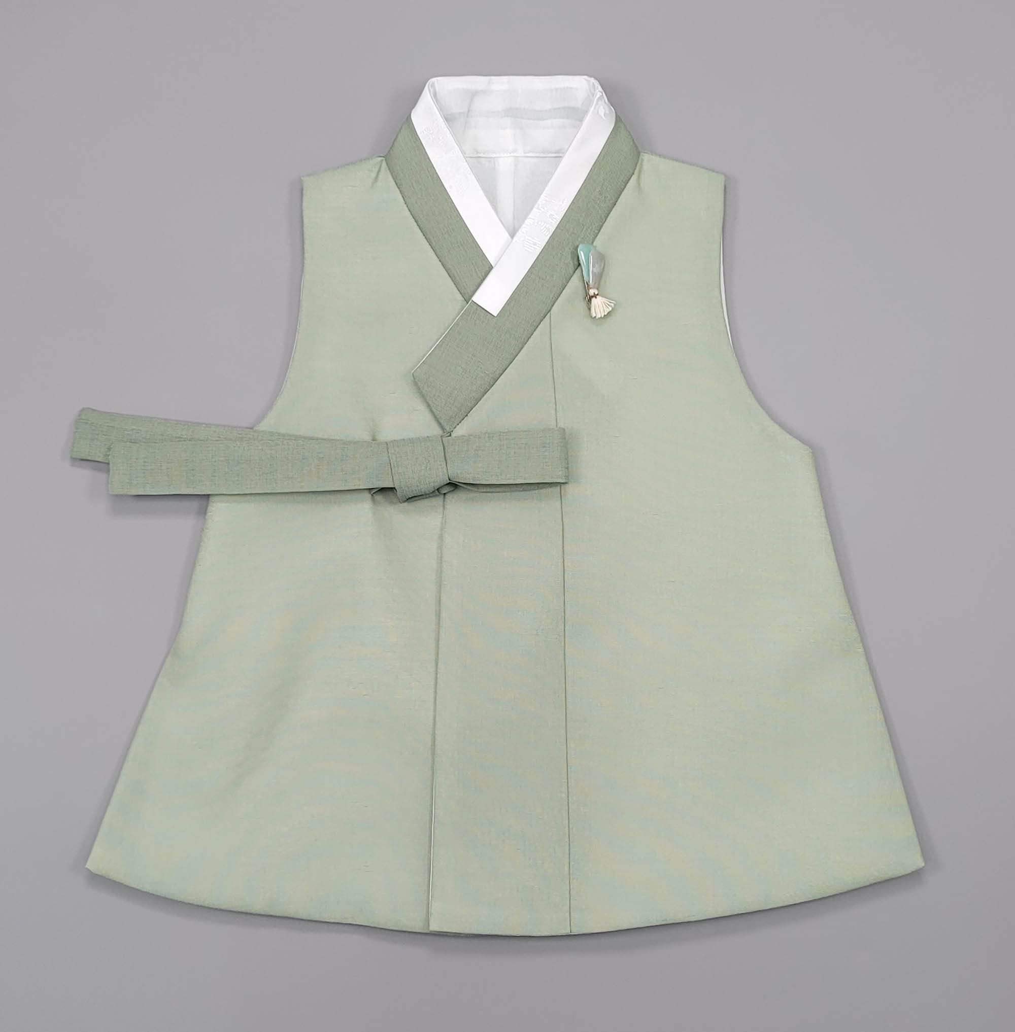 Korean Traditional Baby Boy Hanbok Set - Light Green Dol Party Outfit for 1st Birthday Celebrations | Perfect for Korean Doljanchi, Cultural Events & Photo Shoots