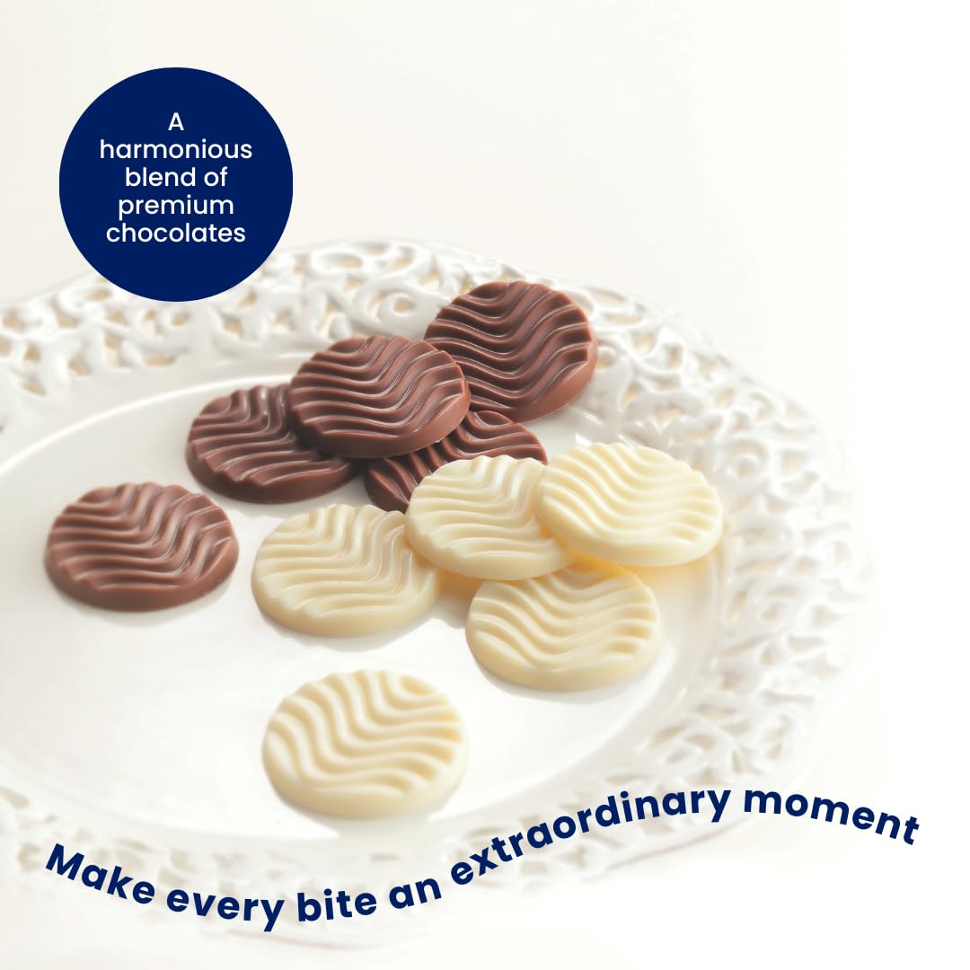 Premium ROYCE' Pure Chocolate Assortment - Creamy Milk & White Chocolate Gift Box (40 Pieces) | No Artificial Preservatives | Authentic Japanese Chocolate from Hokkaido | Perfect for Baking, Desserts, Gifts & Special Occasions