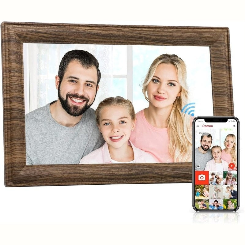 10.1 Inch WiFi Digital Photo Frame with Touch Screen & 16GB Storage - Perfect for Home Decor, Gift Giving & Displaying Family Memories