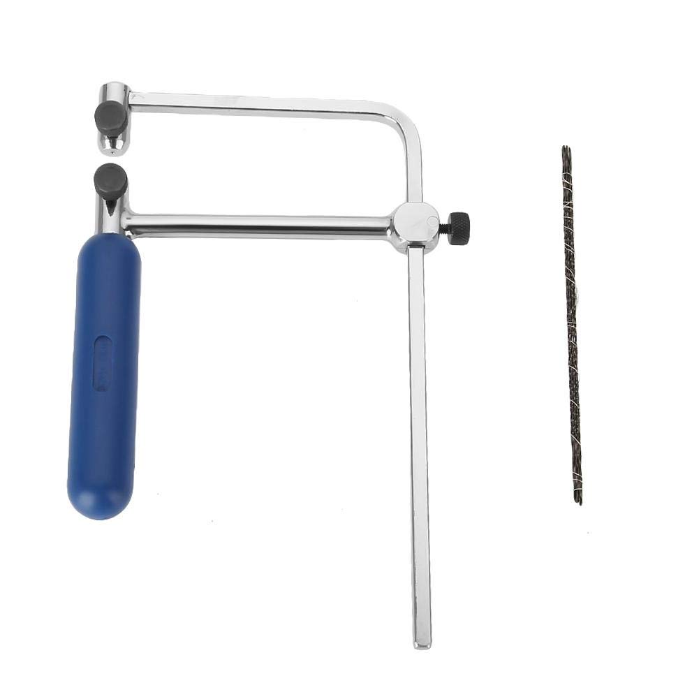 Adjustable U-Shaped Jewelry Saw Frame with 6 Spiral Saw Blades - Precision Cutting Tool for Jewelry Making, Metal Crafting & DIY Projects | Perfect for Goldsmiths, Hobbyists & Professional Jewelers