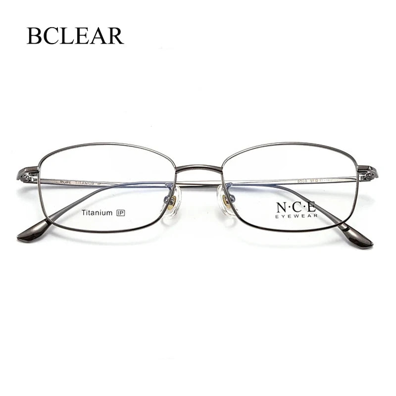 Bclear Unisex Full Rim Oval Square Titanium Eyeglasses Frame 8508 - Lightweight Durable Glasses for Men & Women, Perfect for Reading, Work, and Everyday Wear