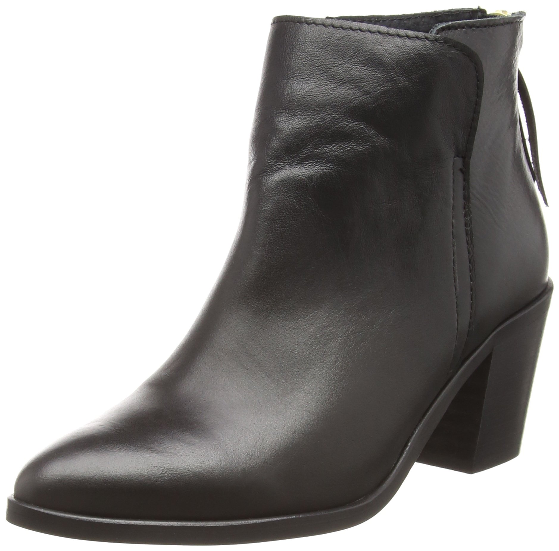 Women's Black Leather Short Shaft Boots - PSDolly Ankle Boots for Women | Comfortable & Stylish | Perfect for Casual Wear, Office & Night Out