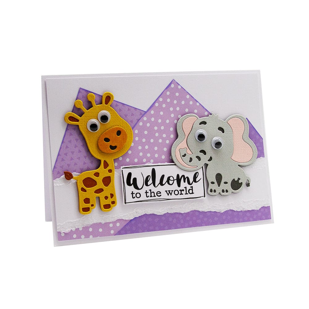 Wild About Zoo Stamp Set 5020E - Animal Stamps for Scrapbooking, Card Making & DIY Crafts - Perfect for Kids, Teachers & Craft Enthusiasts