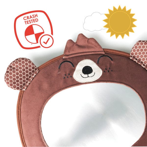 Diono Mirror Easy View Owl - Baby Car Seat Mirror for Safe Rear-Facing Monitoring | Perfect for Travel & Daily Commutes