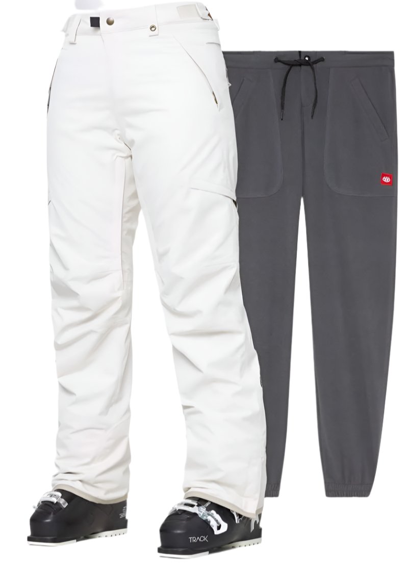 686 Women's Smarty 3-in-1 Waterproof Insulated Cargo Pants - Winter Snow Ski Hiking Pants with Removable Liner (2024 Edition) | Perfect for Skiing, Snowboarding & Outdoor Adventures