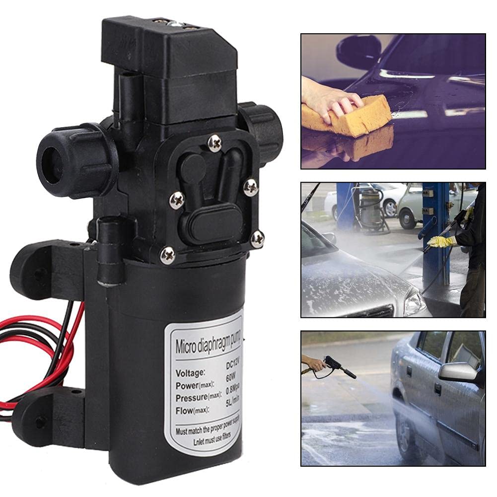 High Pressure Water Pump 12V DC 116PSI - MAGT Self-Priming Water Pump for Caravan, Boat, Camping with Built-in Pressure Switch | RV, Marine & Outdoor Water Supply Solution