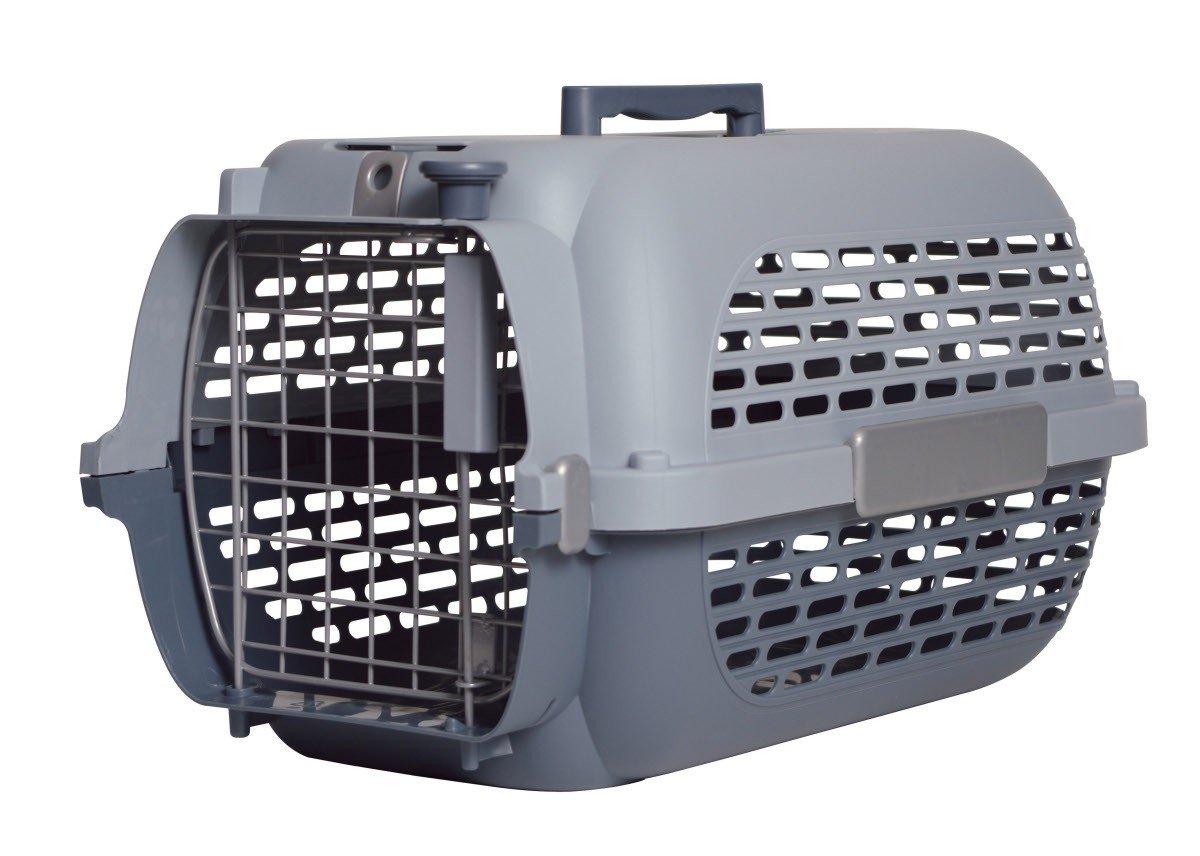 Dogit Voyageur Model 100 Small Gray Dog Carrier - Lightweight Pet Travel Bag for Small Dogs & Cats - Perfect for Air Travel, Car Rides & Vet Visits