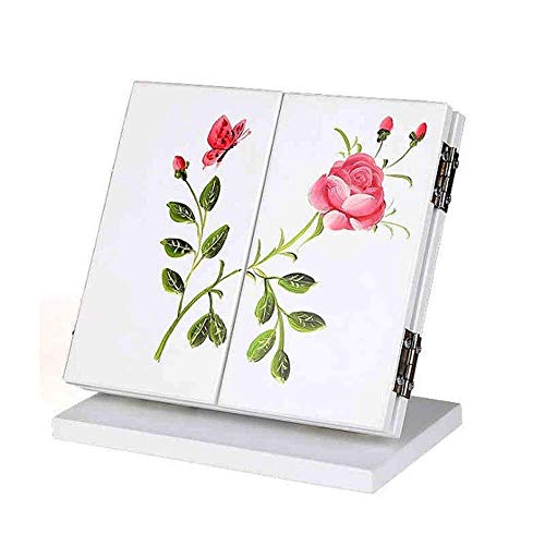 KXA Portable Wooden Folding Makeup Mirror - Adjustable Desktop Vanity Mirror for Dorm, Office & Travel | Perfect for Students, Professionals & Home Use
