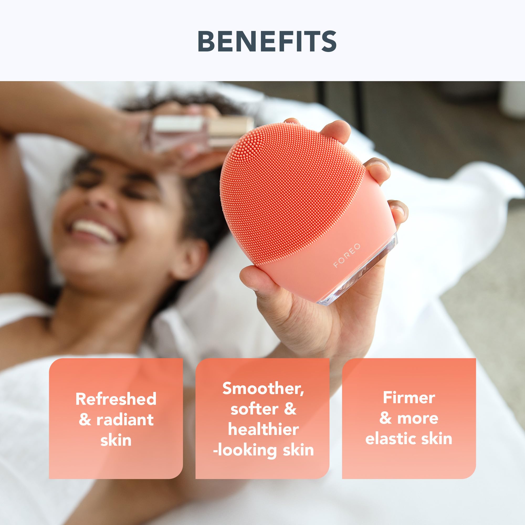 FOREO LUNA 4 Facial Cleansing Brush & Massager - Anti-Aging Skincare Device for Deep Cleansing, Firming & Better Product Absorption | Perfect for Daily Face Wash Routine & Spa-Like Skincare at Home