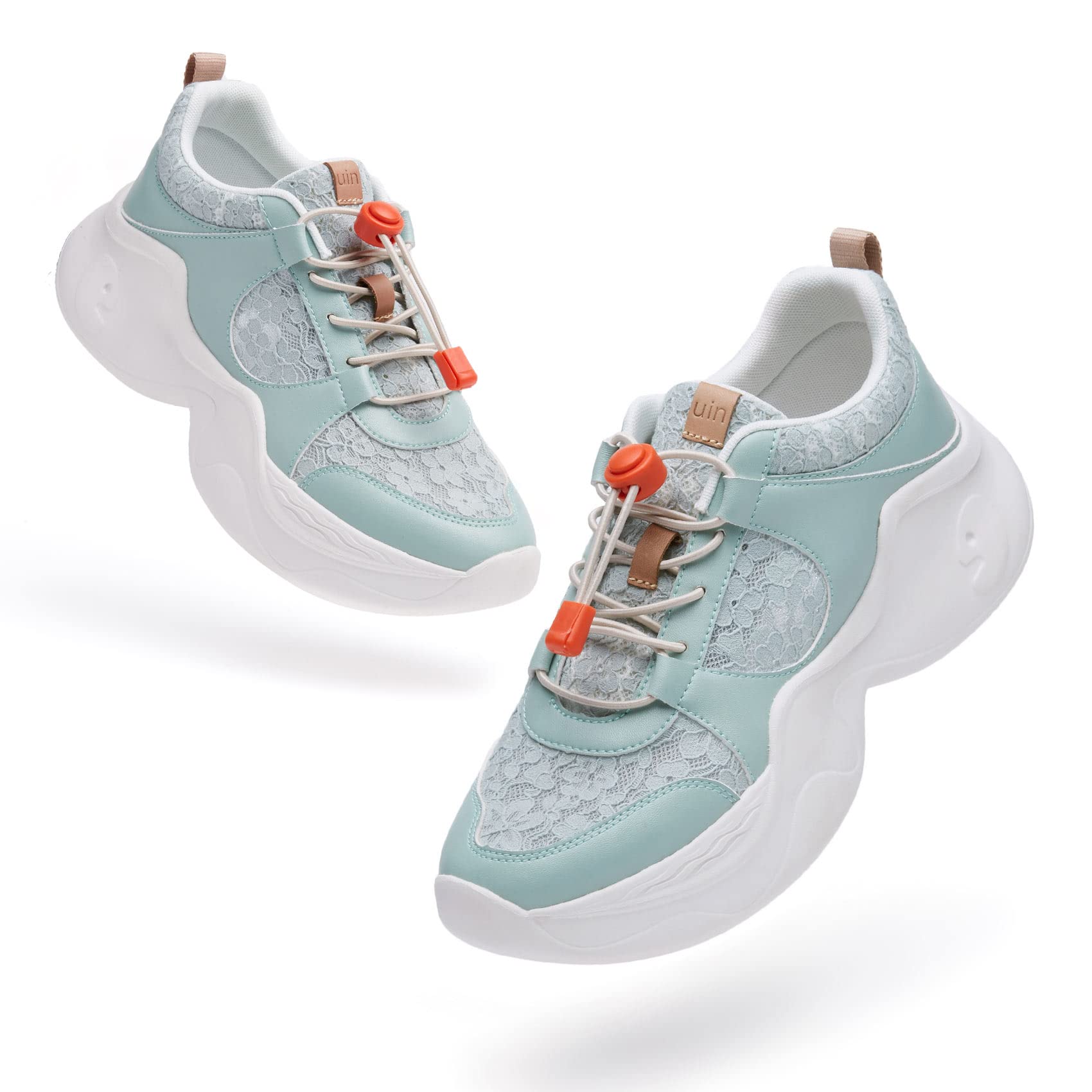 UIN Women's Chunky Fashion Sneakers - Comfortable Walking Shoes for Casual Wear, Travel & Everyday Use | Art Painted Dad Shoes | Palma Style (Size 5) | Perfect for Street Style, Work & Vacation Outfits