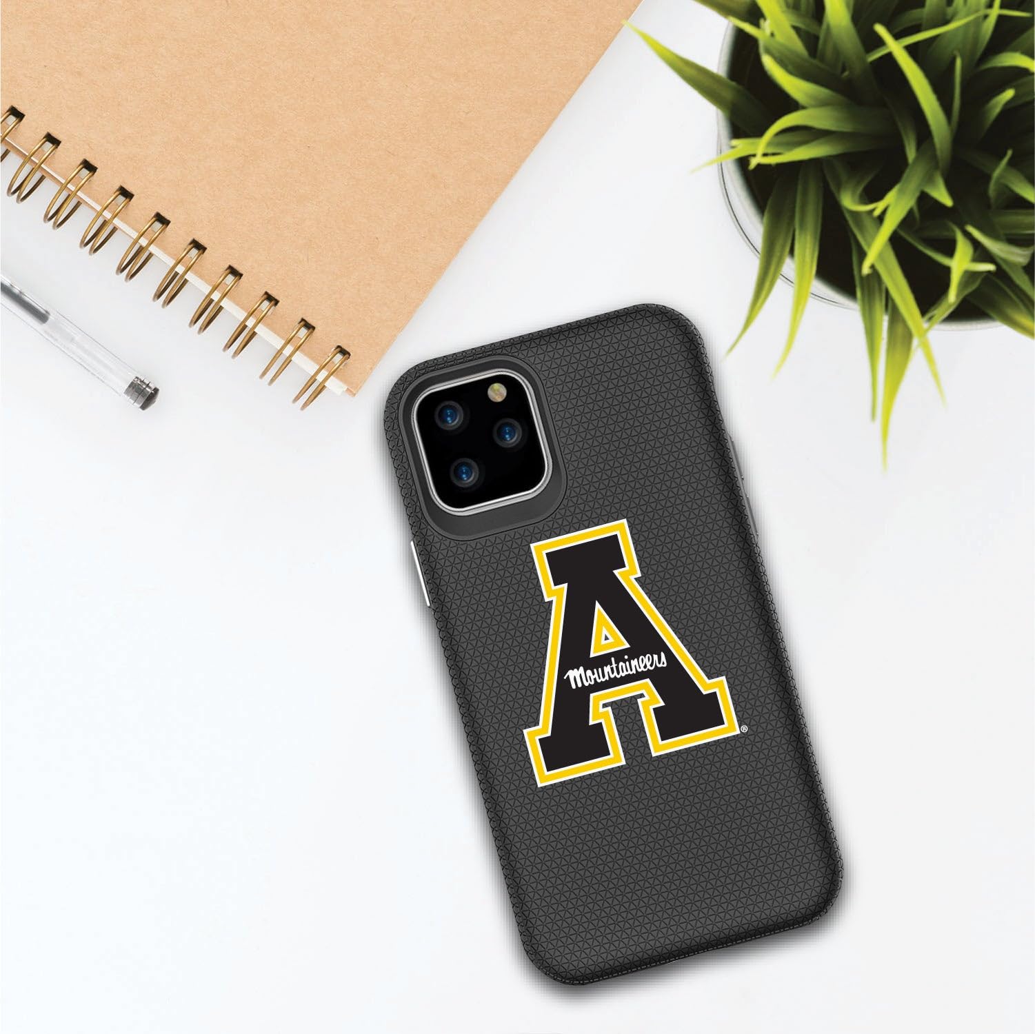 Durable OTM Essentials Phone Case for iPhone 12 Mini - Shockproof Hard Shell with Appalachian State University Design - Perfect for College Students & Everyday Protection