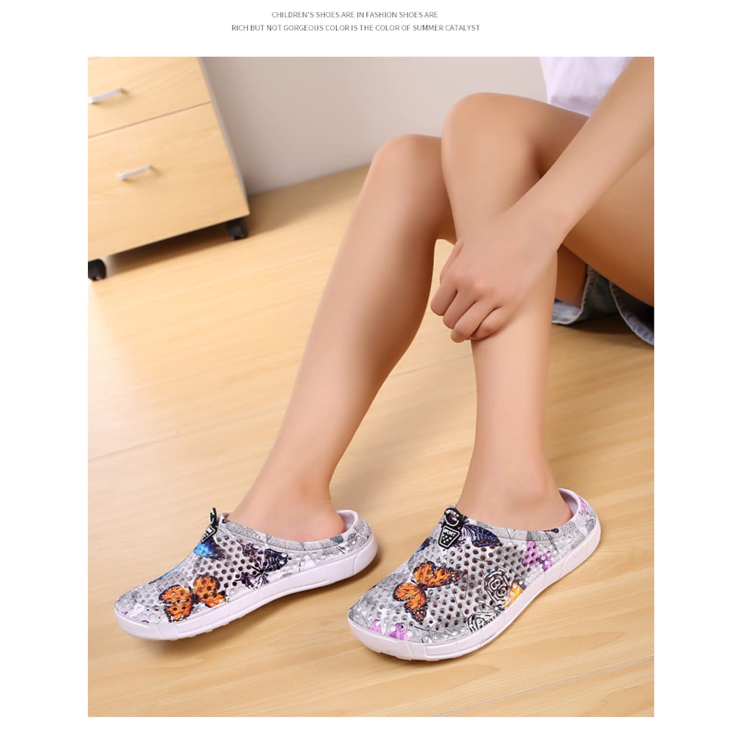 **Women's Breathable Garden Clogs - Comfortable Water Shoes for Beach, Bathing, Walking & Travel - Non-Slip Slippers for Home, Pool & Outdoor Activities**