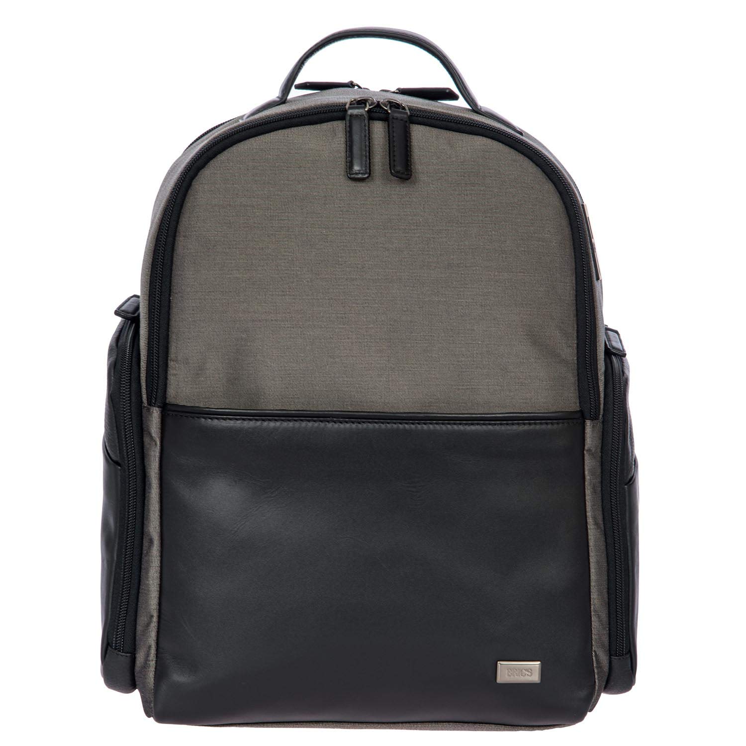 Bric's Monza Medium Laptop & Tablet Business Backpack - Grey & Black, One Size - Perfect for Office, Travel & School Commute