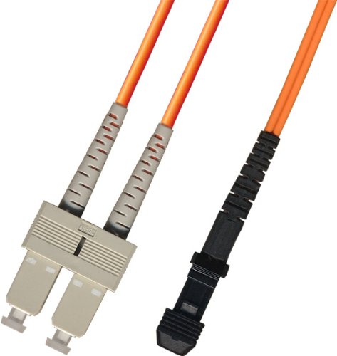 200M Multimode Duplex Fiber Optic Cable (62.5/125) - SC to MTRJ Connector for High-Speed Data Transmission | Ideal for Network Installations, Data Centers & Office Connectivity