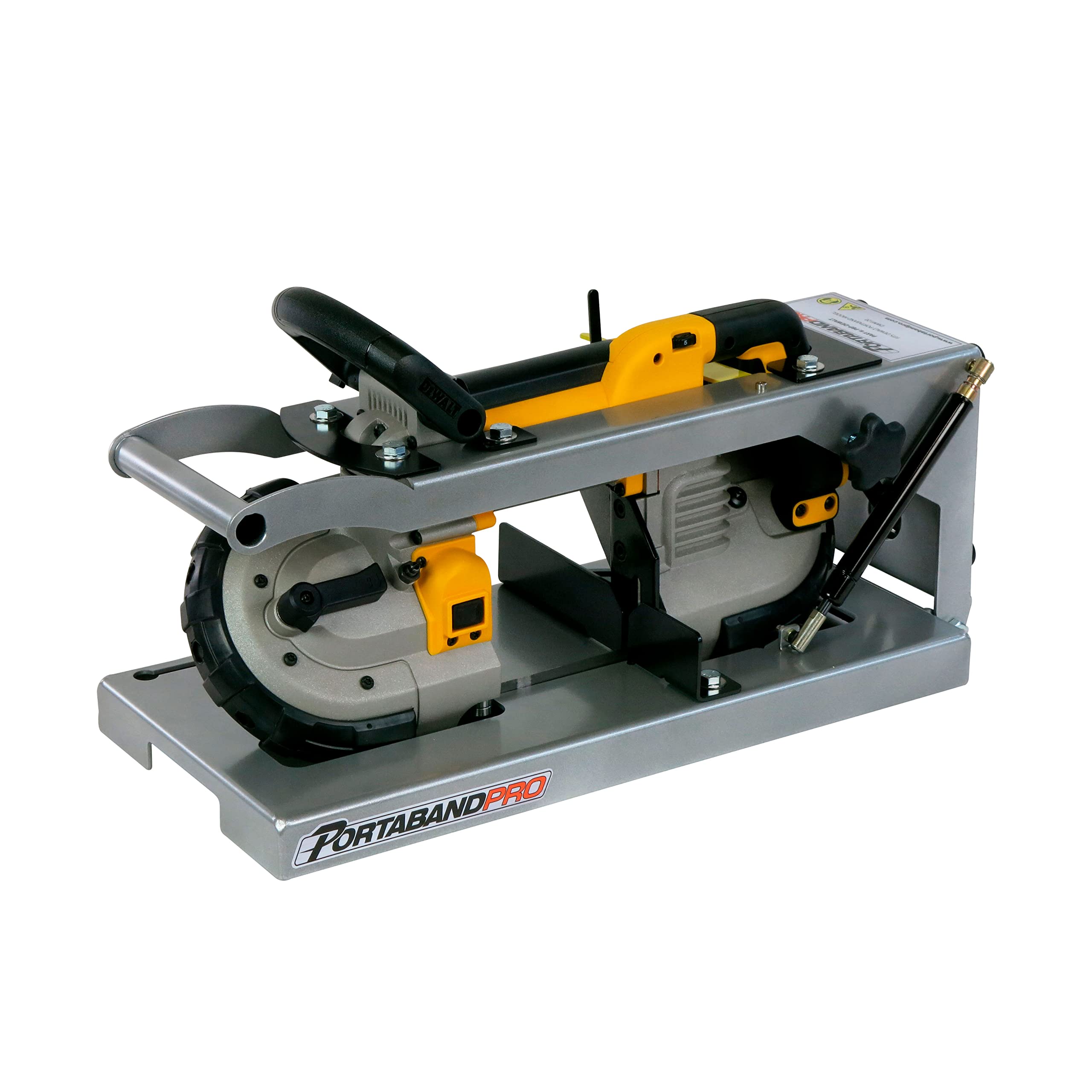 Premium Band Saw Stand for DeWalt DWM120 Portable Band Saw - Heavy Duty Metal Workbench Support with Adjustable Height for Woodworking, Metal Cutting & DIY Projects