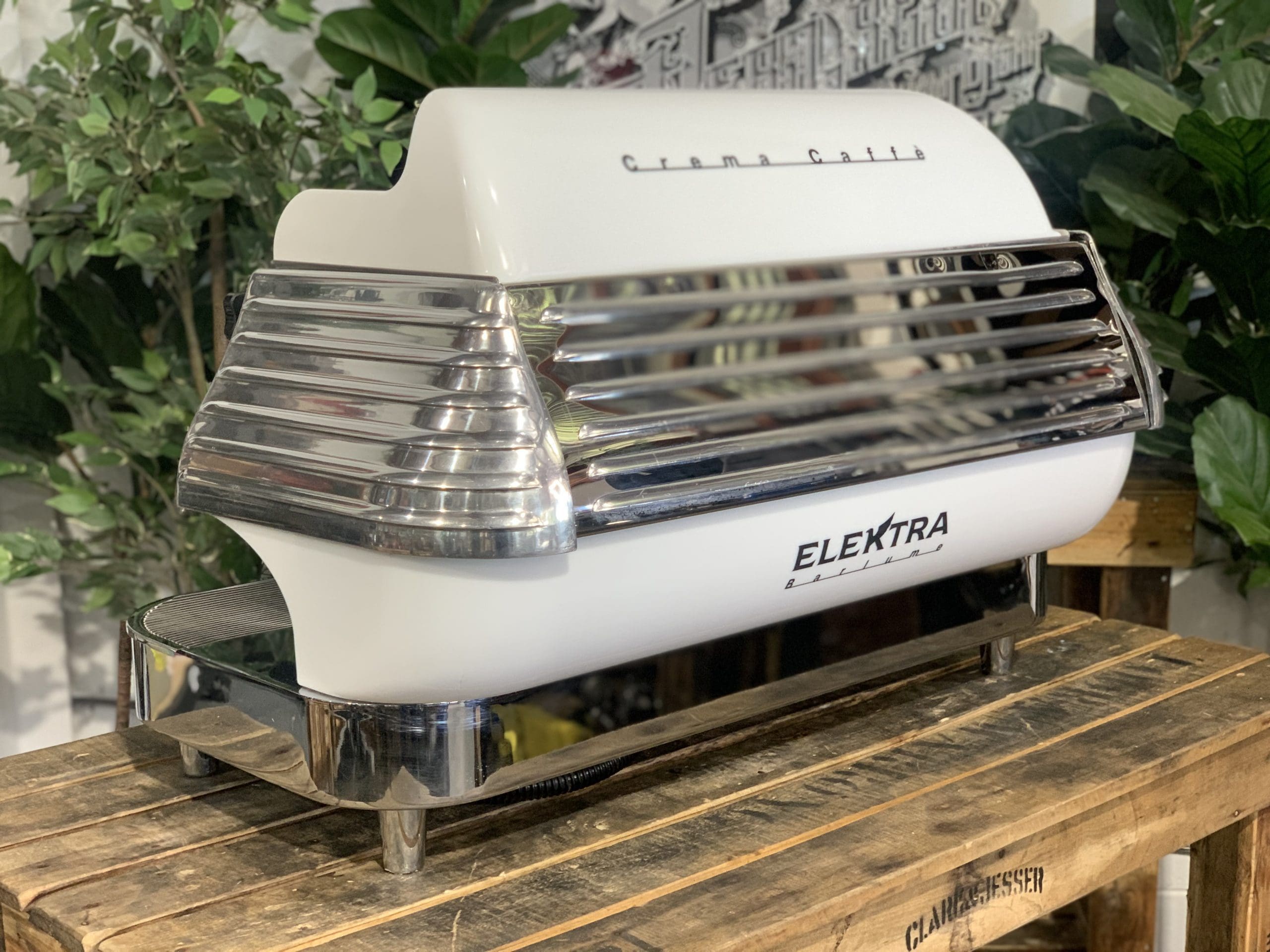 Elektra Barlume 2 Group White Espresso Machine - Professional Coffee Maker for Home & Cafe Use - Perfect for Espresso, Cappuccino, and Latte Preparation