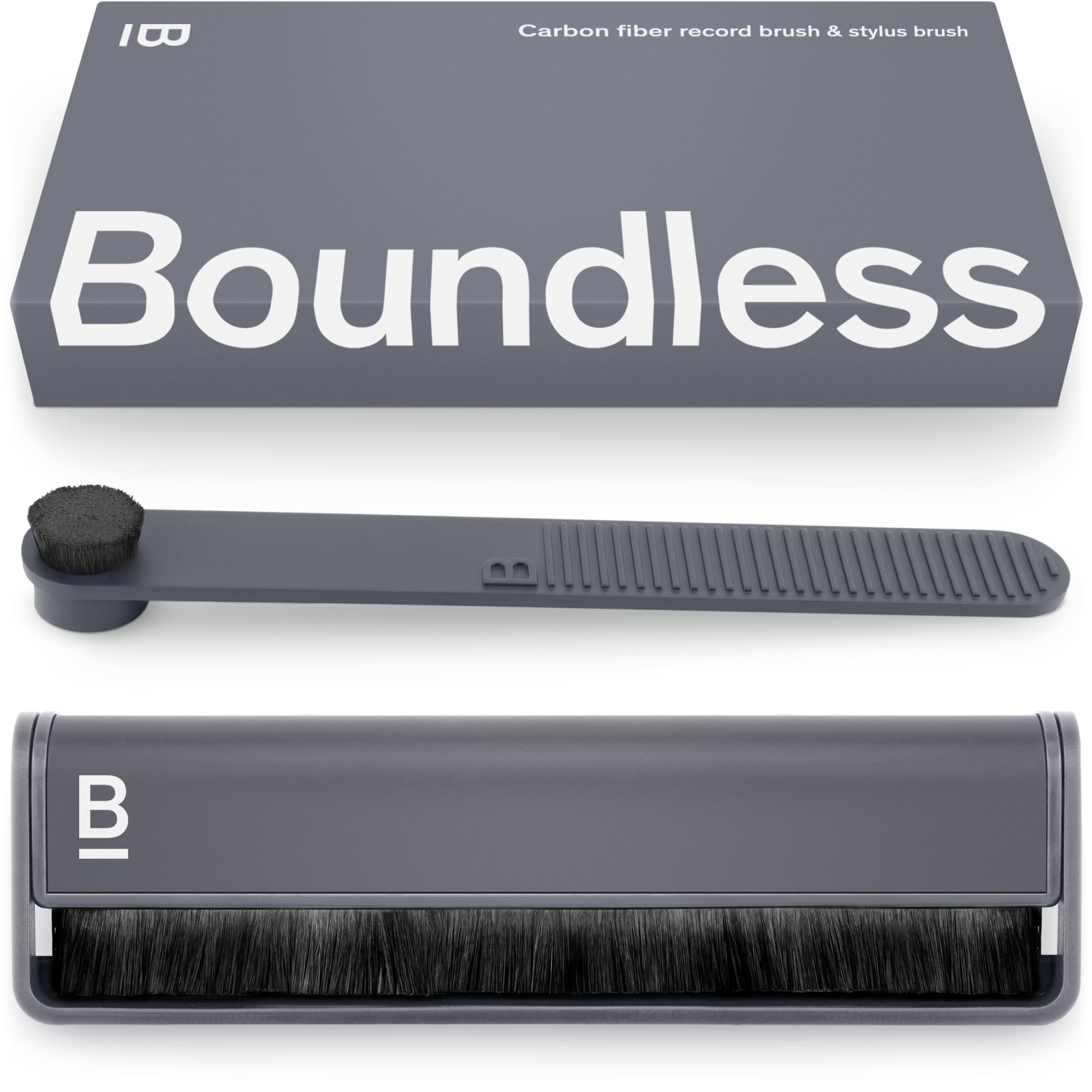 Record Cleaner Kit - 2-Piece Vinyl Cleaning Kit with Carbon Fiber Anti-Static Brush & Stylus Cleaner - Essential for Vinyl Record Maintenance & Turntable Care - Perfect for Audiophiles & Music Collectors