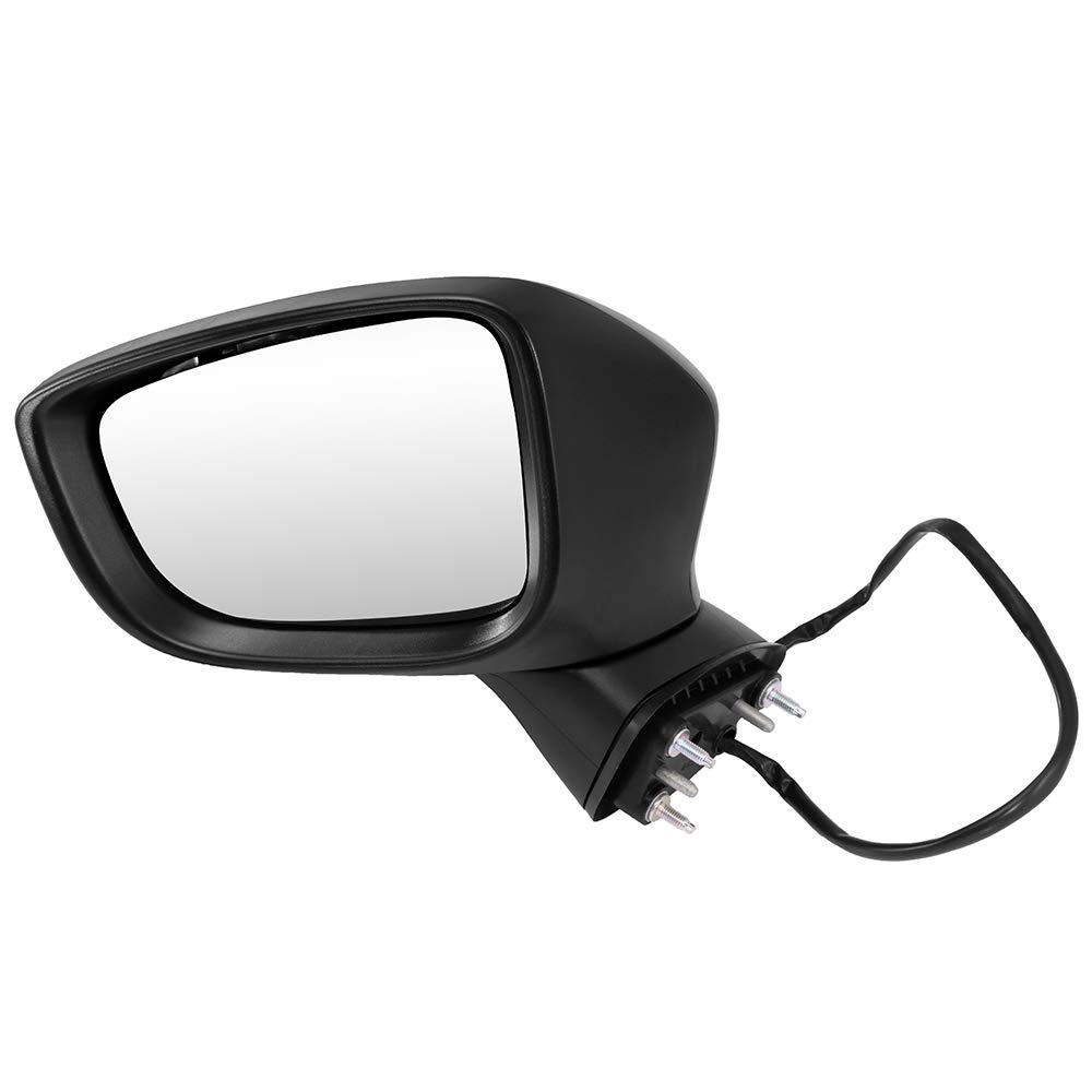 ECCPP Power Adjustable Manual Folding Driver Side Mirror with Turn Signal - Replacement Left Side Rear View Mirror Compatible with 2016-2018 Toyota Yaris & Yaris iA - Perfect for City Driving and Parking Safety