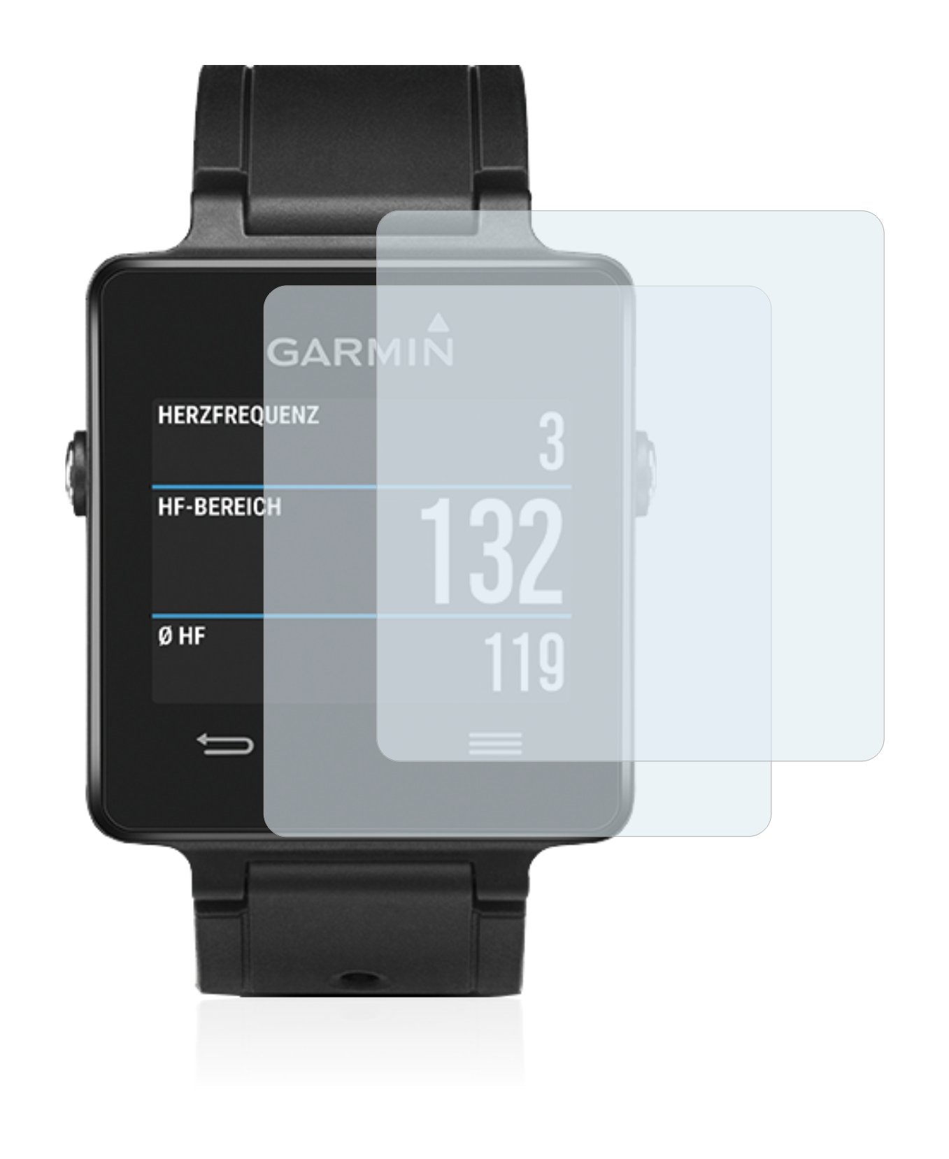 Brotect Anti-Glare Screen Protector for Garmin Vivoactive - 2 Pack Matte Film with Anti-Fingerprint Protection - Perfect for Outdoor Activities, Running & Cycling