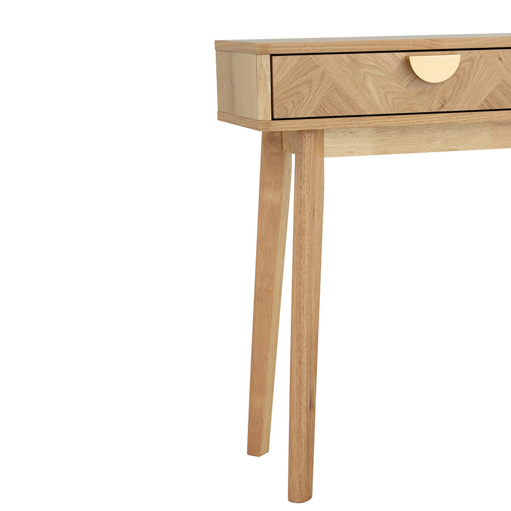 LOFTUS 47-Inch Oak Console Table - Entryway, Living Room, or Hallway Furniture for Home Decor
