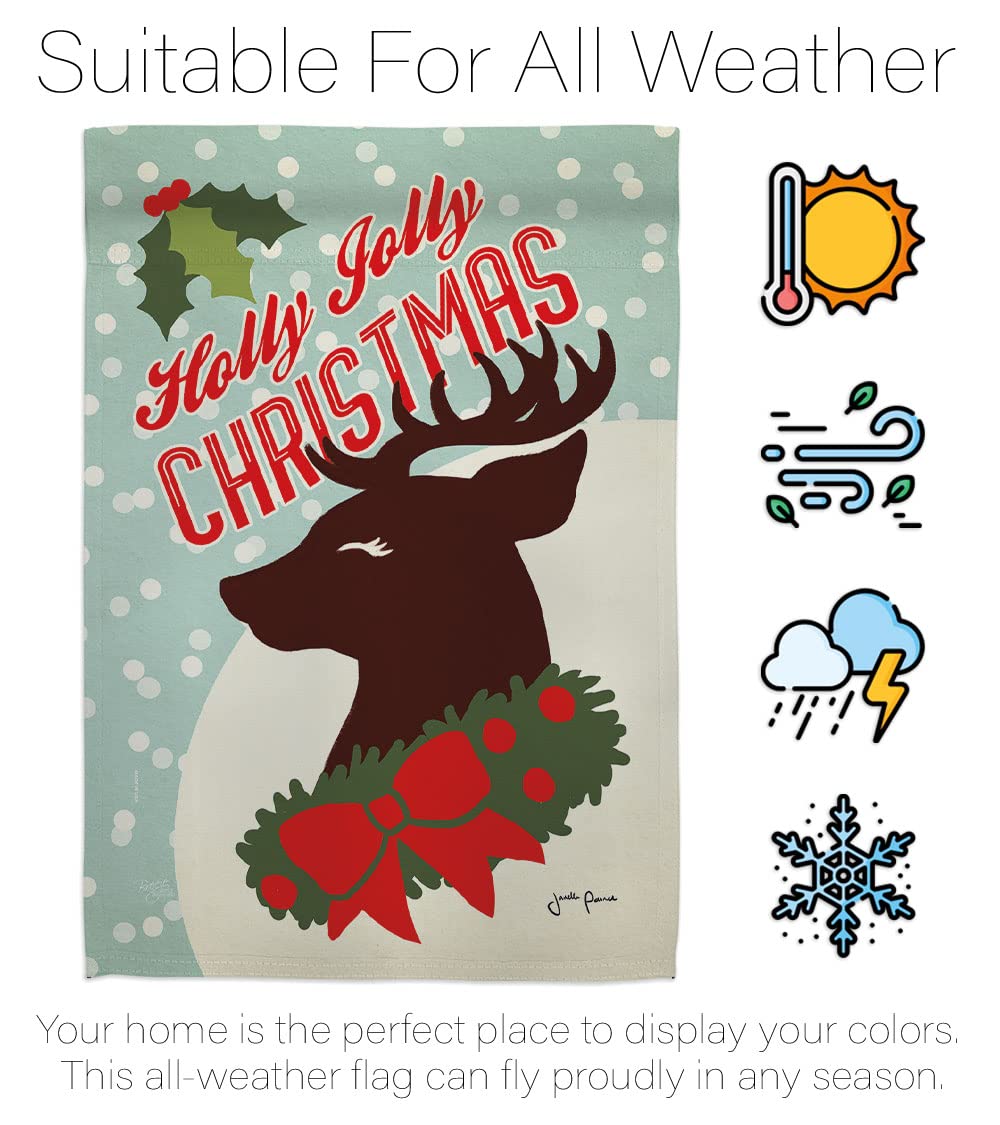 Holly Jolly Christmas Flags Set - 28