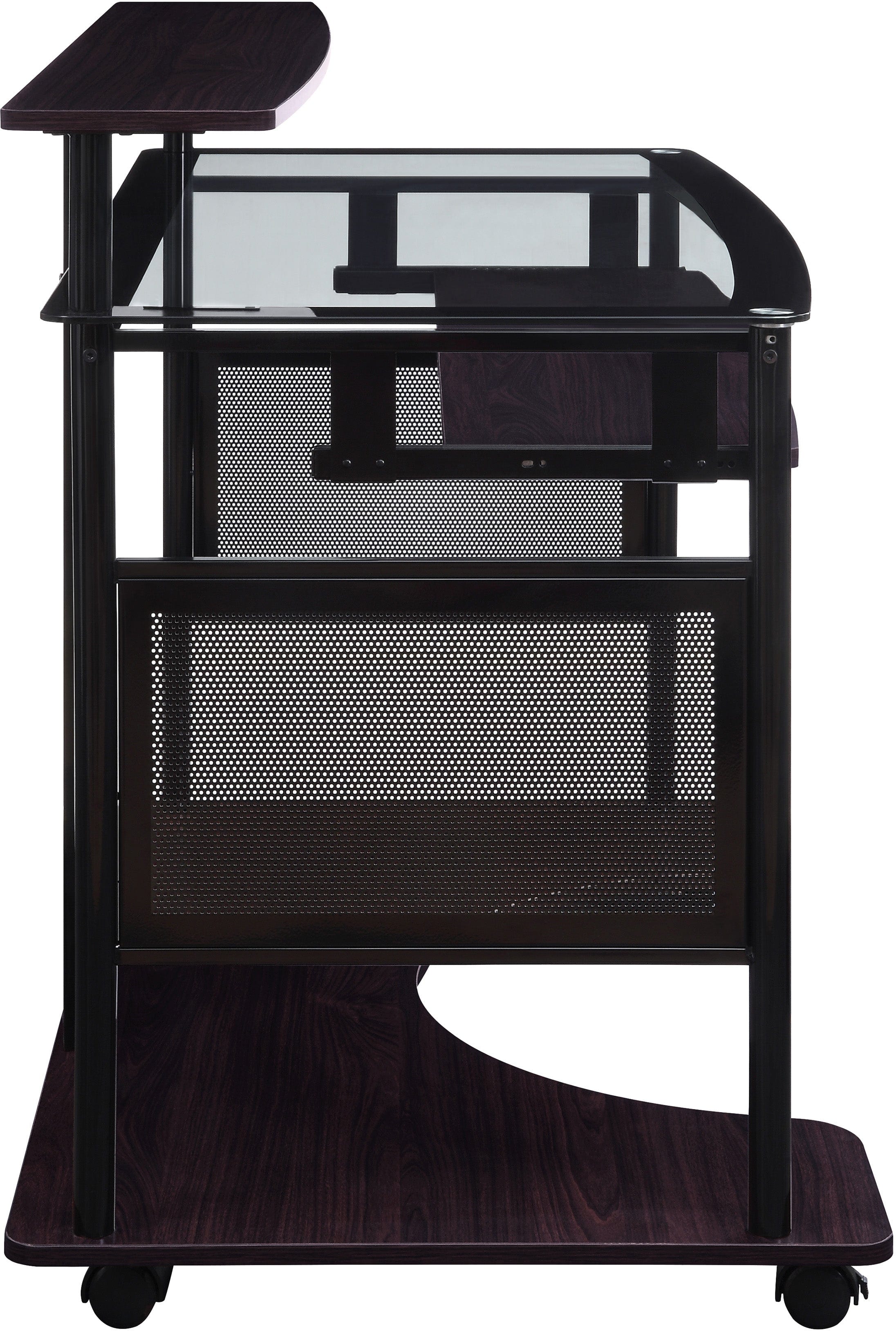 Office Star Vision Multi Media Desk [VSN4826D] - Ergonomic Home Office Desk with Monitor Stand, Perfect for Remote Work & Gaming Setup