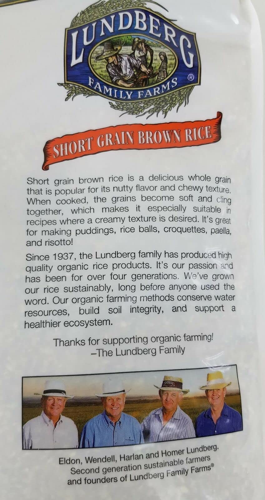 Lundberg Family Farms Organic Short Grain Brown Rice - 12lb Bag | Non-GMO, Gluten-Free, USDA Certified | Perfect for Healthy Meals, Meal Prep & Vegan Recipes
