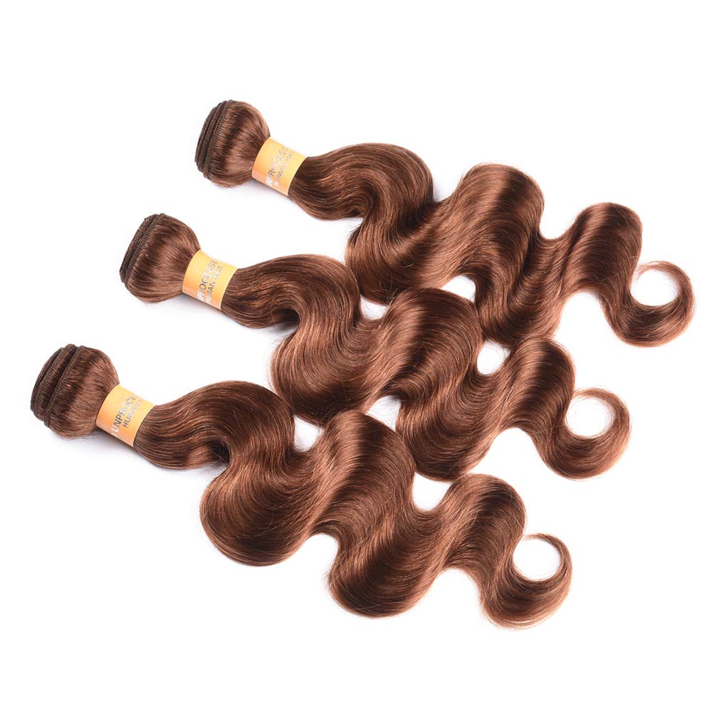 Premium 8A Brazilian Virgin Human Hair Bundles - 3 Bundles Body Wave Weft Extensions (20