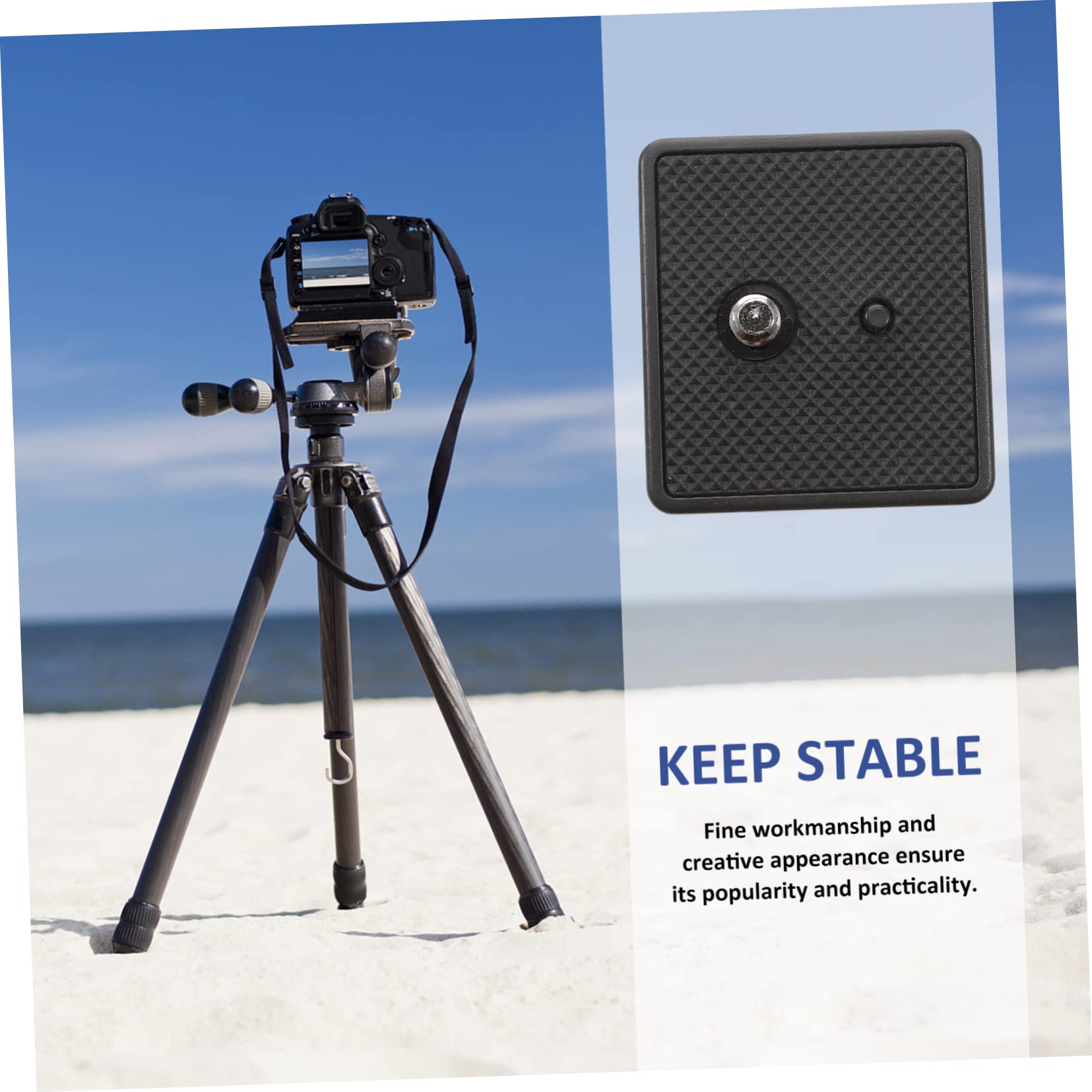 Hemobllo Quick Release Plate 6-Pack - 330A Camera Tripod Mount Adapter Bracket for DSLR/Mirrorless Cameras - Perfect for Photography, Videography & Travel Shooting