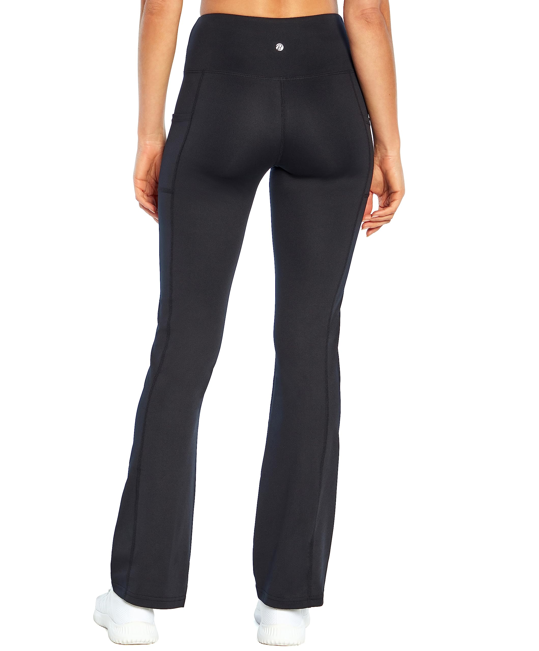 Bally Total Fitness Women's High Rise Bootcut Yoga Pants with Pockets - Comfortable Workout & Lounge Pants for Gym, Running, and Everyday Wear