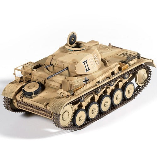 1/35 Scale Panzer II Ausf. F North Africa Campaign Model Kit - Academy 13535 | WWII German Tank Model for Collectors & Hobbyists | Perfect for Military History Displays & Diorama Building