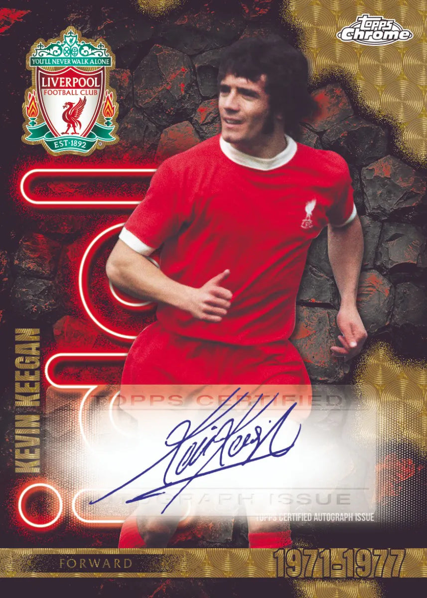 Topps Chrome Liverpool FC 23/24 Trading Cards Pack - Premium Football Collectibles for Fans & Collectors | Perfect for Display, Gifts, and Match Day Memorabilia