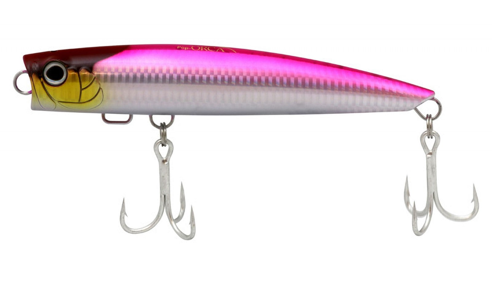 Shimano Pop Orca Slim Topwater Poppers - Best Saltwater Fishing Lures for Bass, Trout & Saltwater Gamefish - Perfect for Kayak, Shore & Boat Fishing Adventures