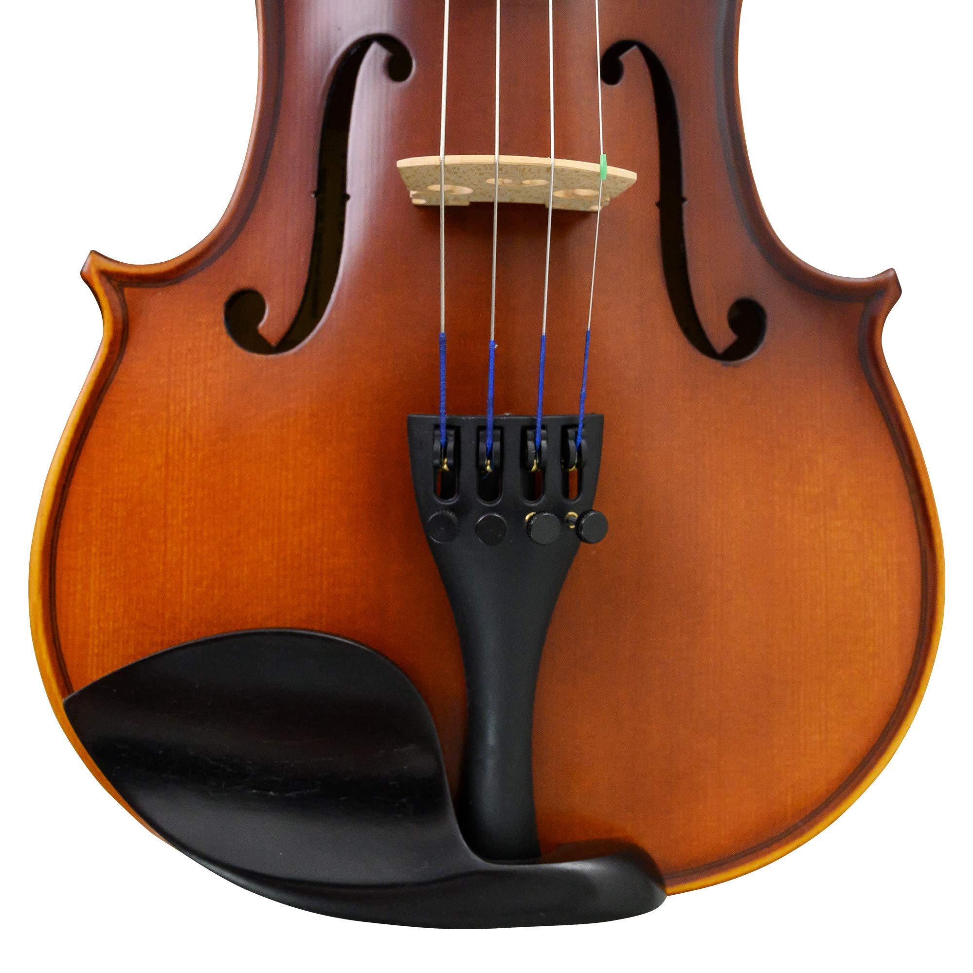 Bunnel Premier 4/4 Full Size Violin Outfit with Carrying Case & Accessories - Solid Maple Wood & Ebony Fittings by Kennedy Violins - Perfect for Beginners, Students & Professional Musicians