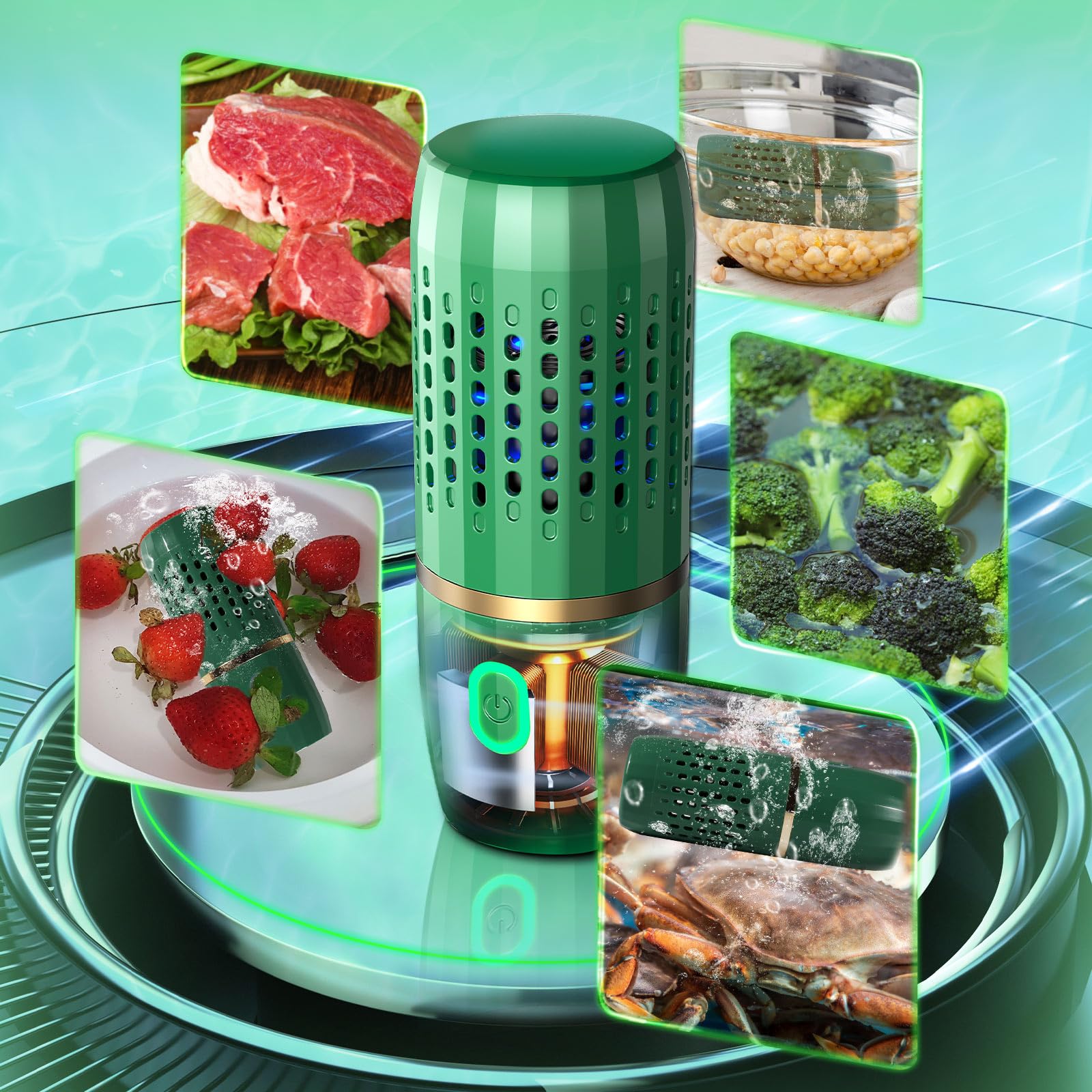 Best Fruit and Vegetable Washing Machine - Efficient Water Cleaning Device for Fresh Produce | Perfect for Home Kitchens, Restaurants, and Organic Food Prep
