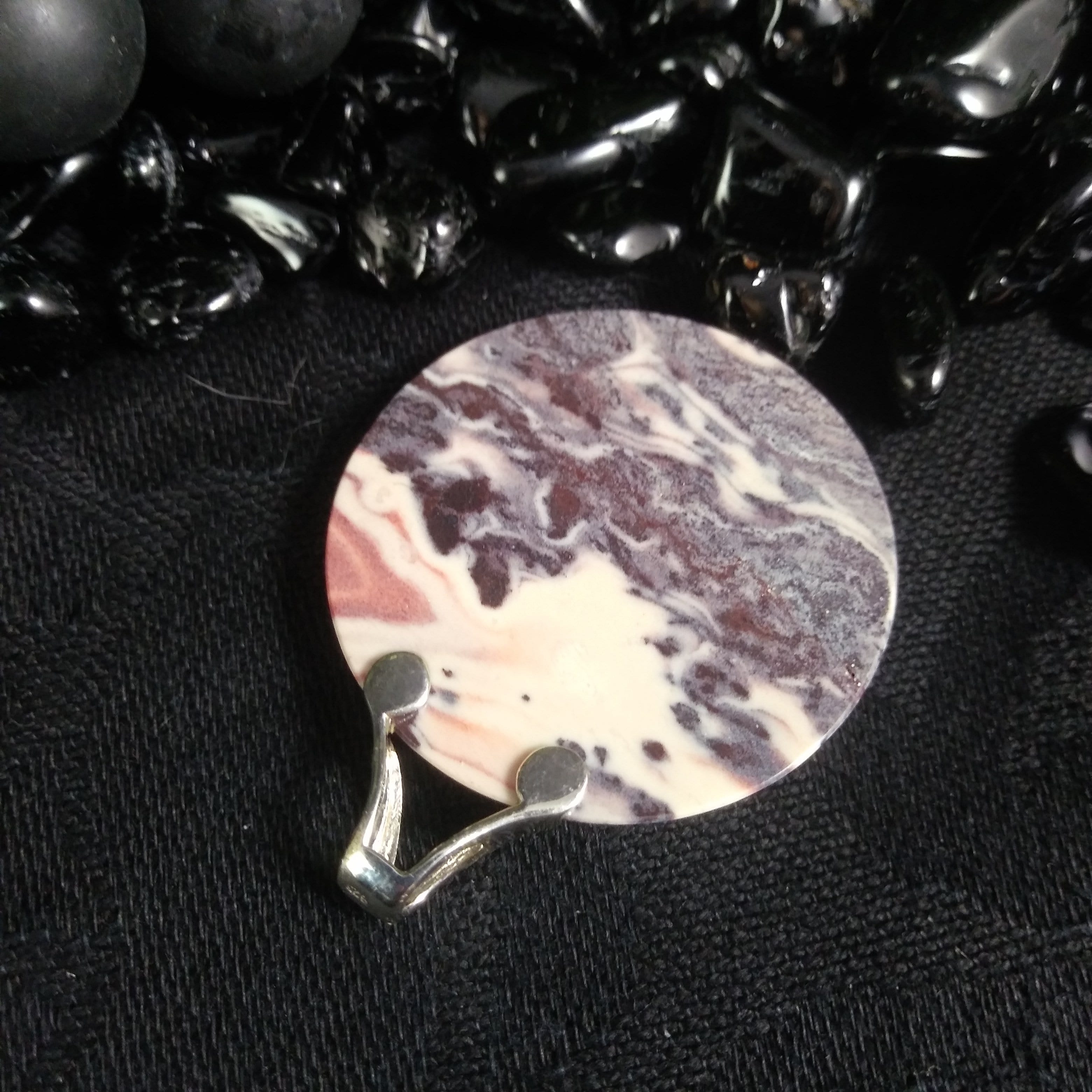 Handcrafted Sterling Silver Jasper Gemstone Pendant (10.4g) - Elegant Jewelry for Women, Perfect Gift for Birthday & Anniversary