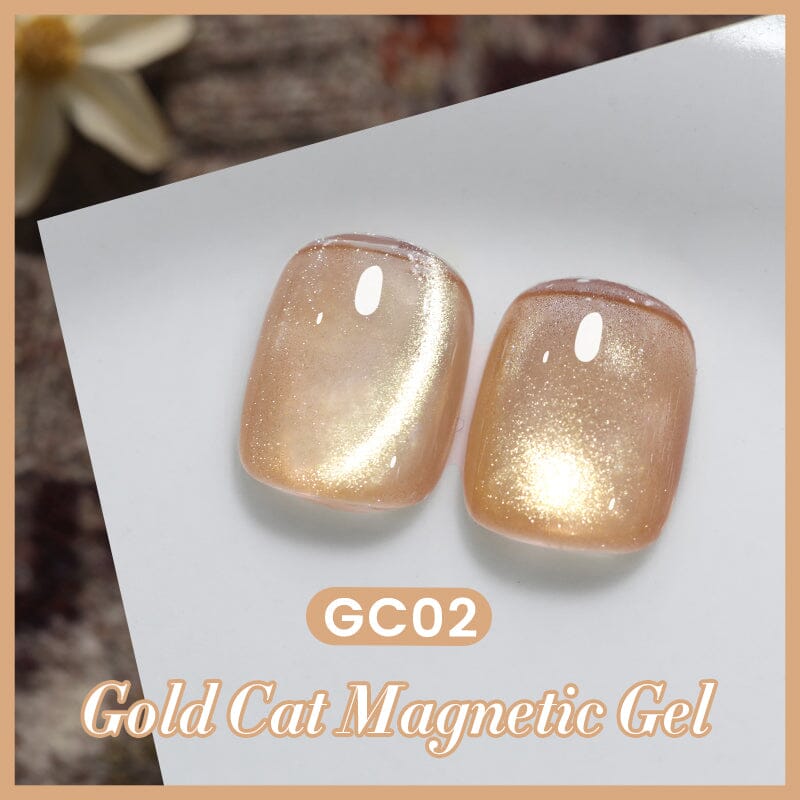 Gold Cat Magnetic Gel Polish GC02 Classic Poetry 10ml - Long Lasting Nail Polish for Salon & Home Manicures - Perfect for Special Occasions & Everyday Wear