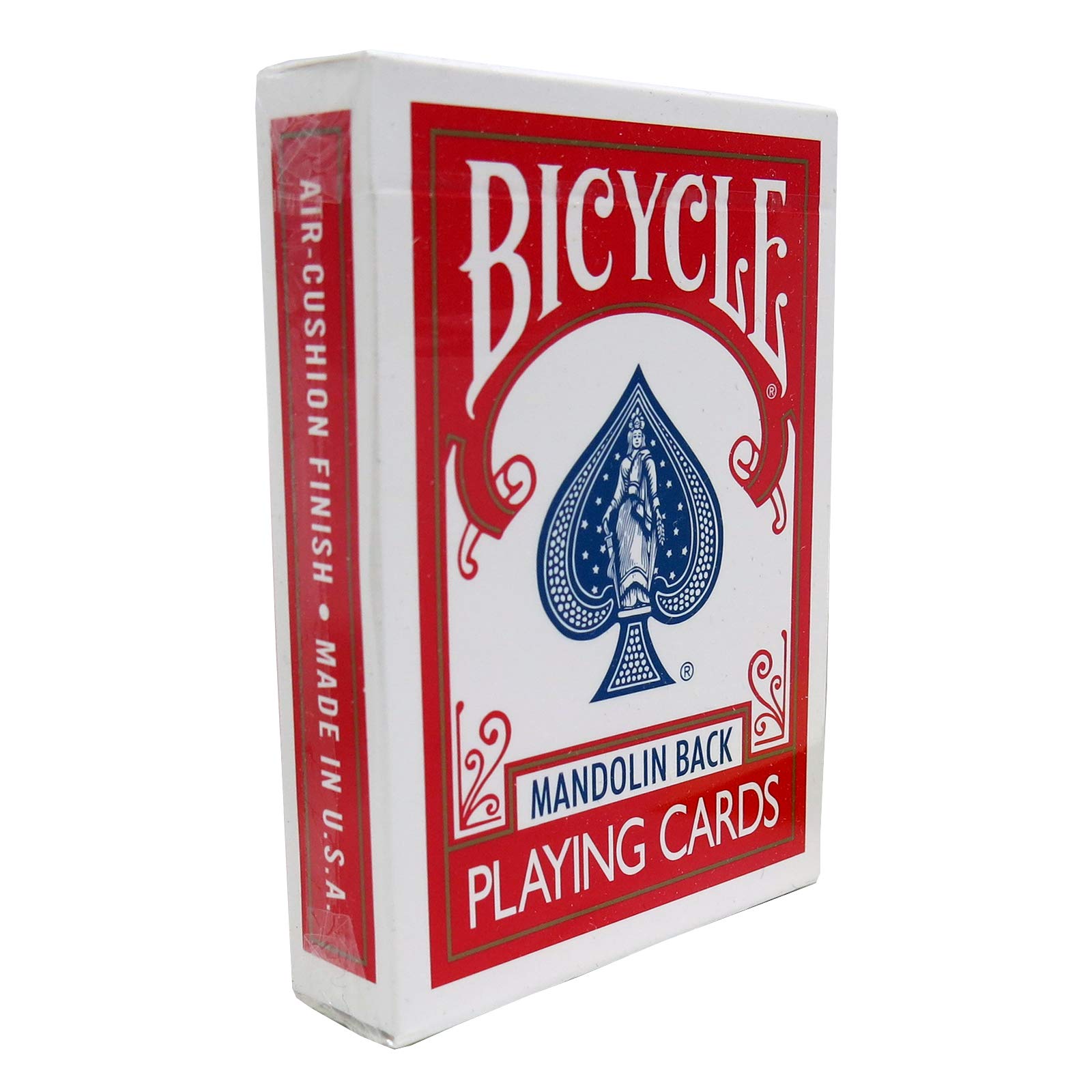 Bicycle 809 Playing Cards - Mandolin Back Design - Premium Red Deck for Poker, Magic Tricks & Card Games - Perfect for Casino Nights, Family Gatherings & Professional Performances