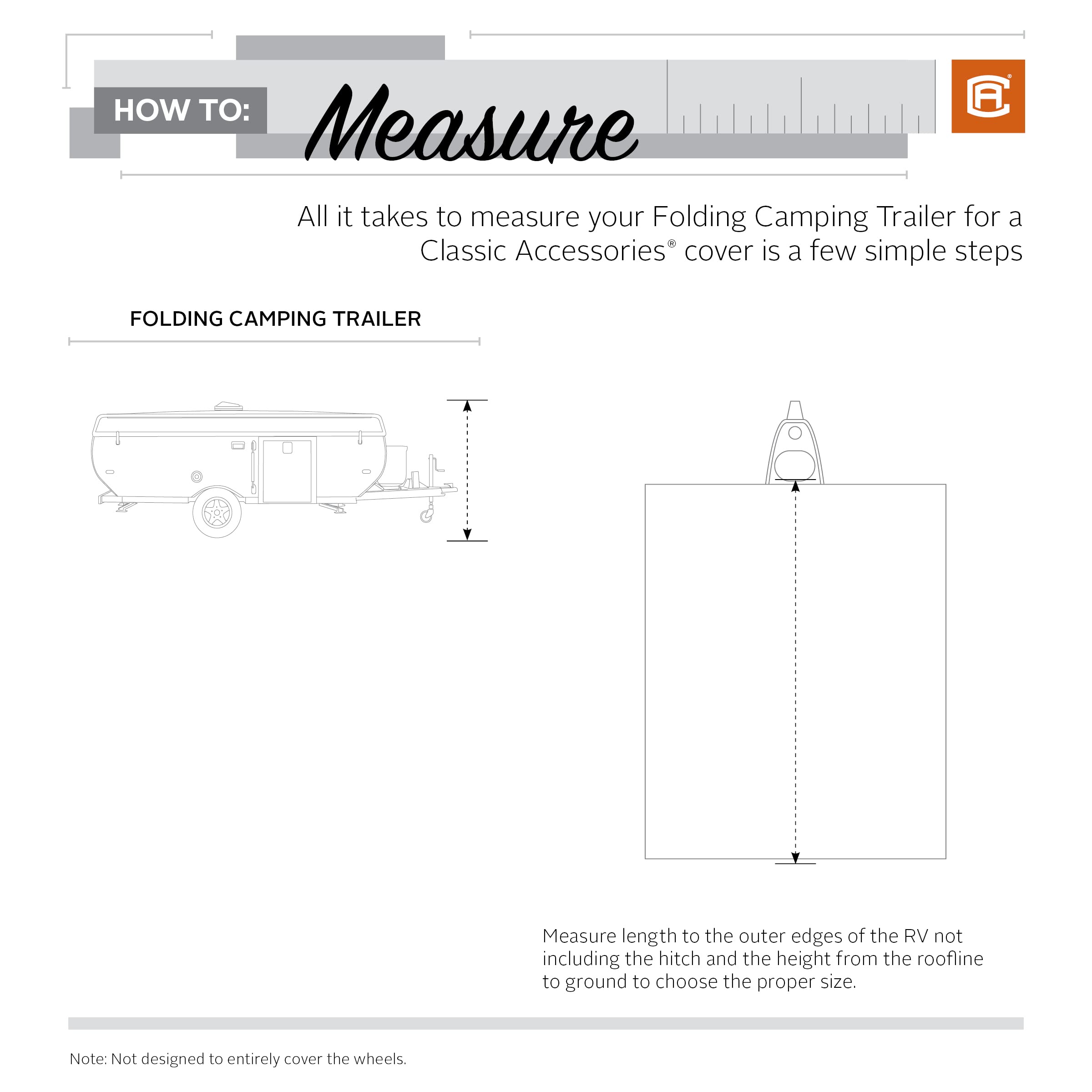 PermaPRO Folding RV Cover - Fits 16'-18' Trailers | Camping & Travel Protection