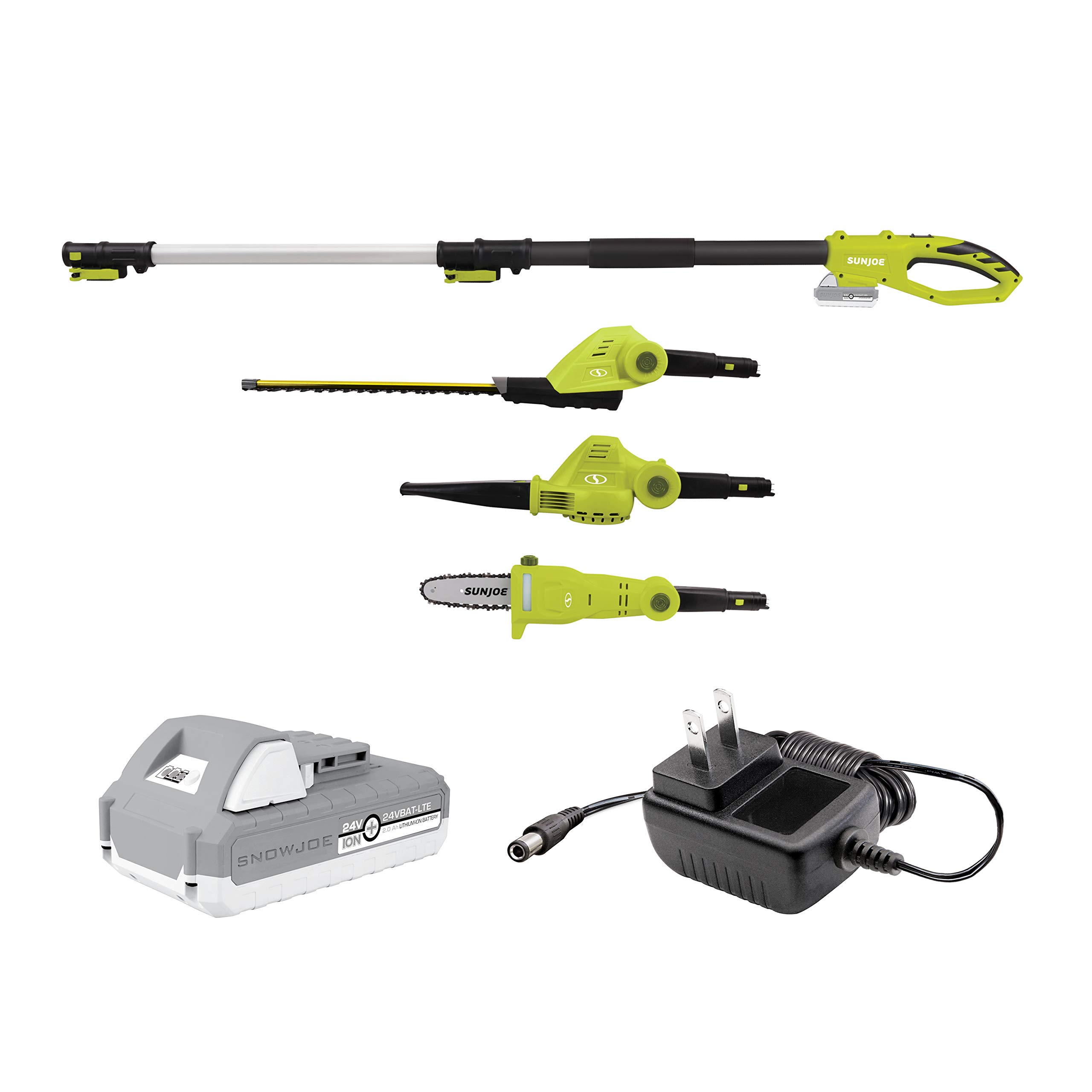 Sun Joe GTS4001C 3-in-1 Garden Tool System with Hedge Trimmer, Pole Saw & Leaf Blower | Includes SWJ Premium Bar, Sprocket & Season Chainsaw Lubrication | Universal Saw Chain Oil for Fast Efficient Cutting (1-Quart, Black) | Perfect for Landscaping, Tree Trimming & Yard Maintenance