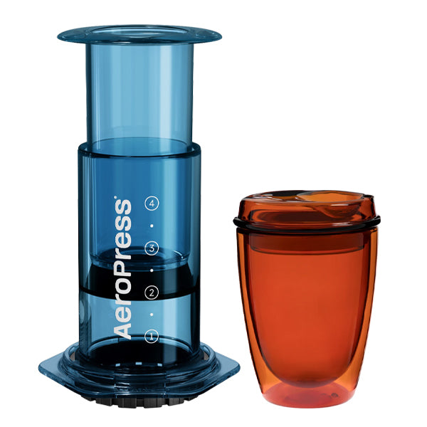 Aeropress Coffee Maker & Good Cuppa Bundle - Portable Espresso Maker for Travel, Camping & Home Brewing - Perfect Gift for Coffee Lovers