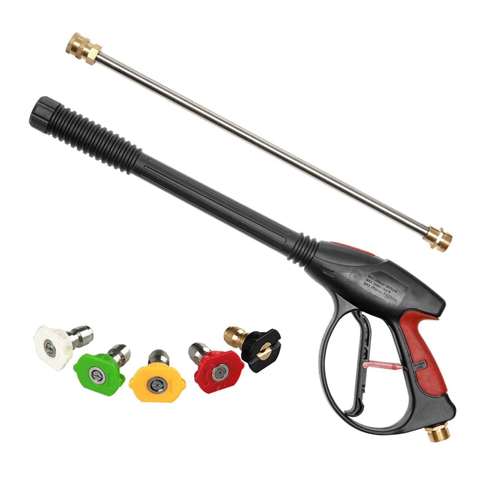 Heavy-Duty 4000PSI High Pressure Washer Foam Gun with 42-inch Spray Wand & Quick Connect Nozzles - 5 Color Options for Car Washing, Garden Watering, Home & Patio Cleaning (Blue) - Perfect for Auto Detailing, Plant Care & Outdoor Surface Maintenance