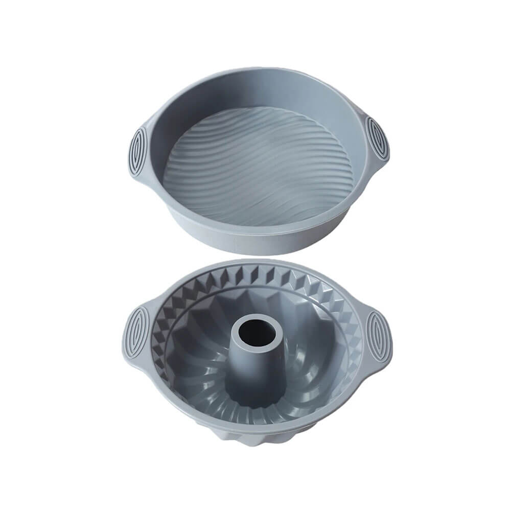 Non-Stick Silicone Baking Pan Set - 6-Piece Premium Oven Safe Bakeware for Cakes, Muffins & Bread - Perfect for Home Baking, Parties & Holiday Treats