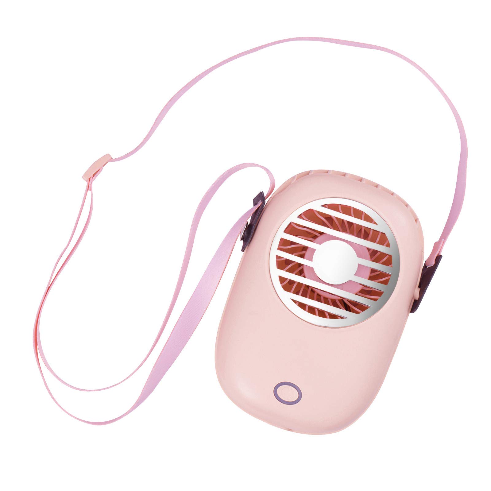 Celendi Portable USB Rechargeable Outdoor Fan - Handheld Mini Hanging Fan for Camping, Hiking, Beach & Travel - Pink Small Appliances