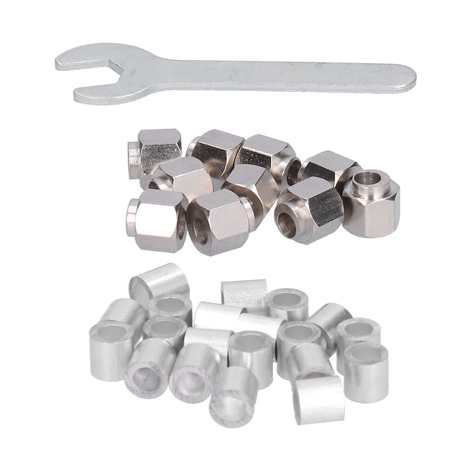 Aluminum Bushing Washer & Standoff Spacer - Round Hollow Hardware Spacers for 3D Printers, CNC Machines & Engraving Equipment | Perfect for DIY Projects, Robotics & Industrial Applications