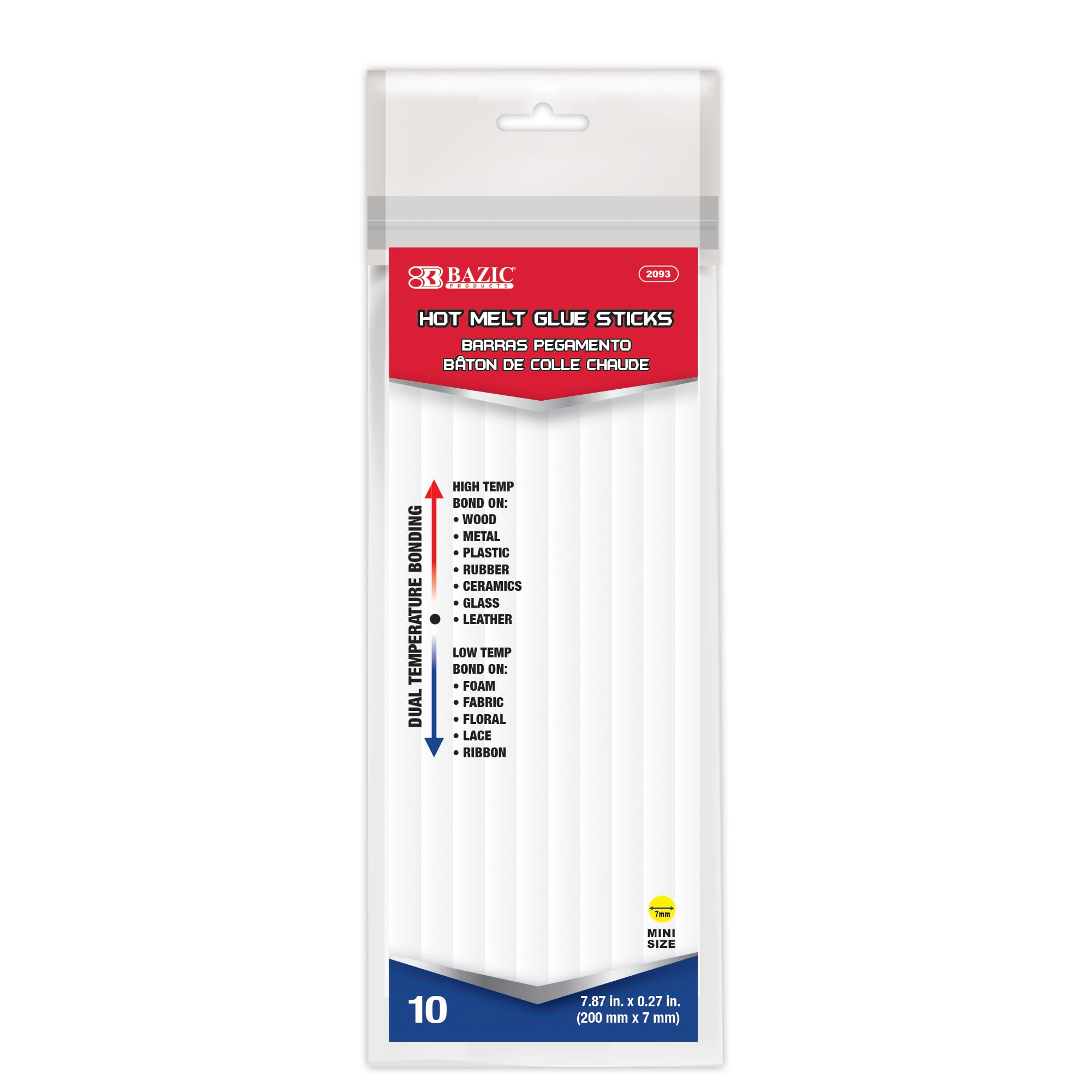 BAZIC Hot Melt Glue Sticks 7.87