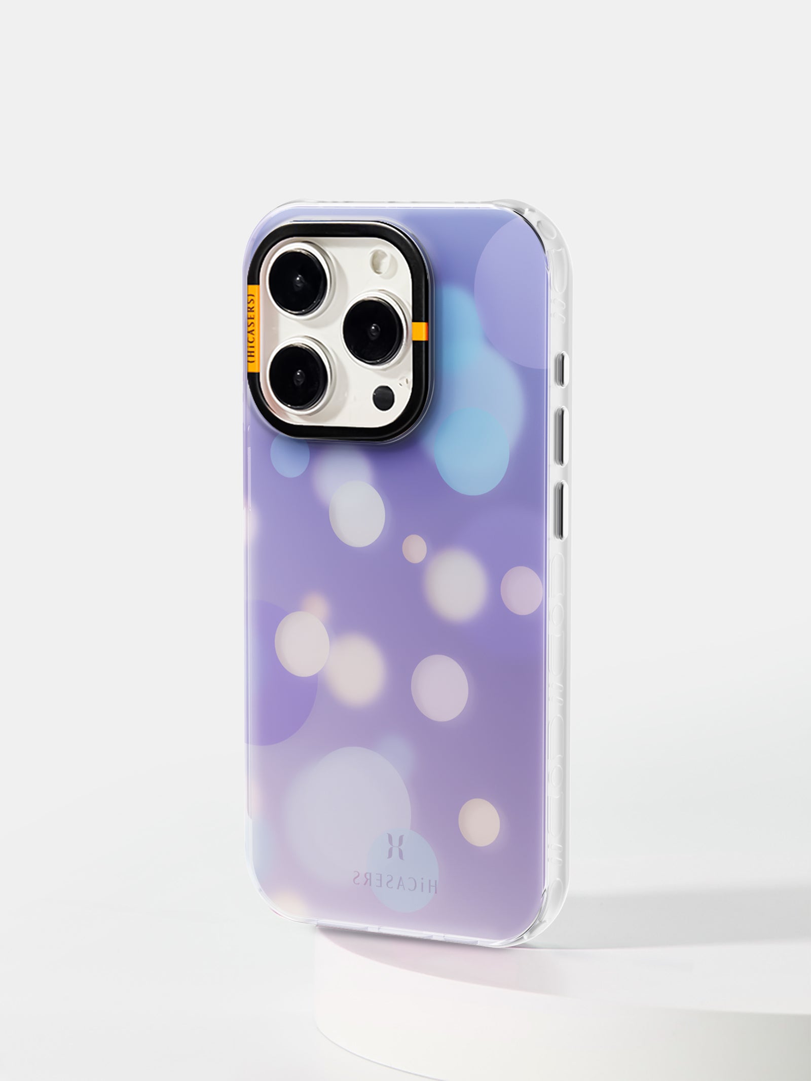 Bokeh Effect Iridescent Phone Case - Purple Glitter Shimmer Cover for iPhone & Samsung | Perfect for Parties, Photography & Everyday Style