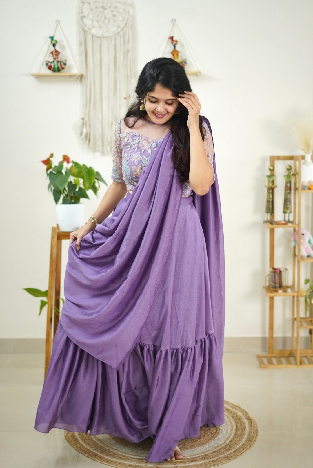 DD583 Keerthi Designer Drape Wear - Elegant Indian Saree for Weddings, Parties & Special Occasions